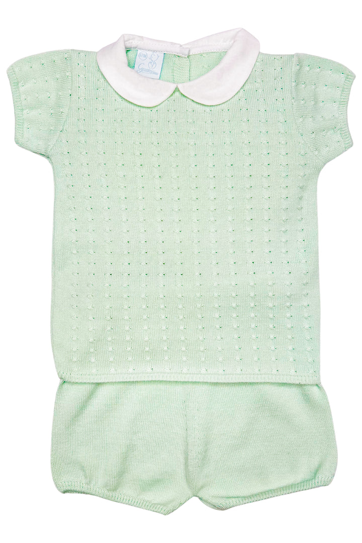 Granlei "Harry" Mint Knit Top & Shorts | Millie and John