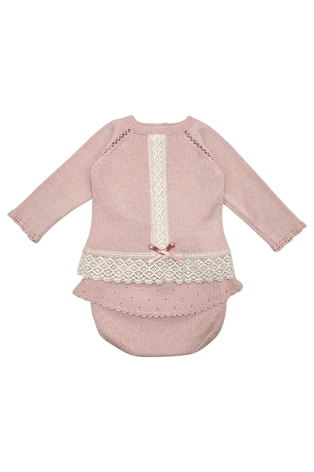 Granlei "Ethel" Dusky Pink Knit Top & Bloomers | Millie and John
