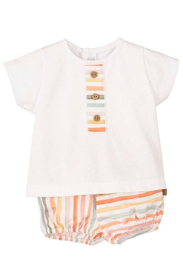 Calamaro PREORDER "Elijah" Orange Striped Top & Jam Pants | Millie and John