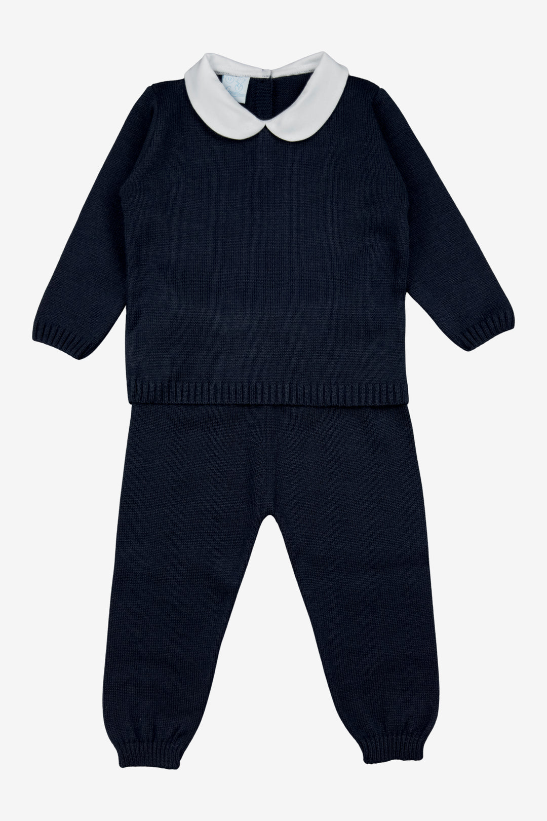 "Freddie" Navy Knitted Top & Trousers