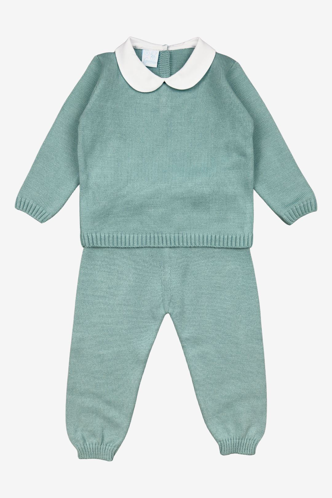 "Freddie" Sage Green Knitted Top & Trousers