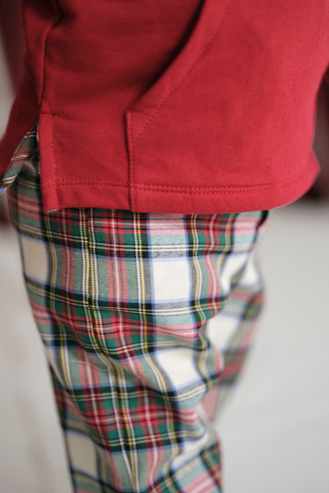 "Raymond" Red & Green Tartan Top & Trousers