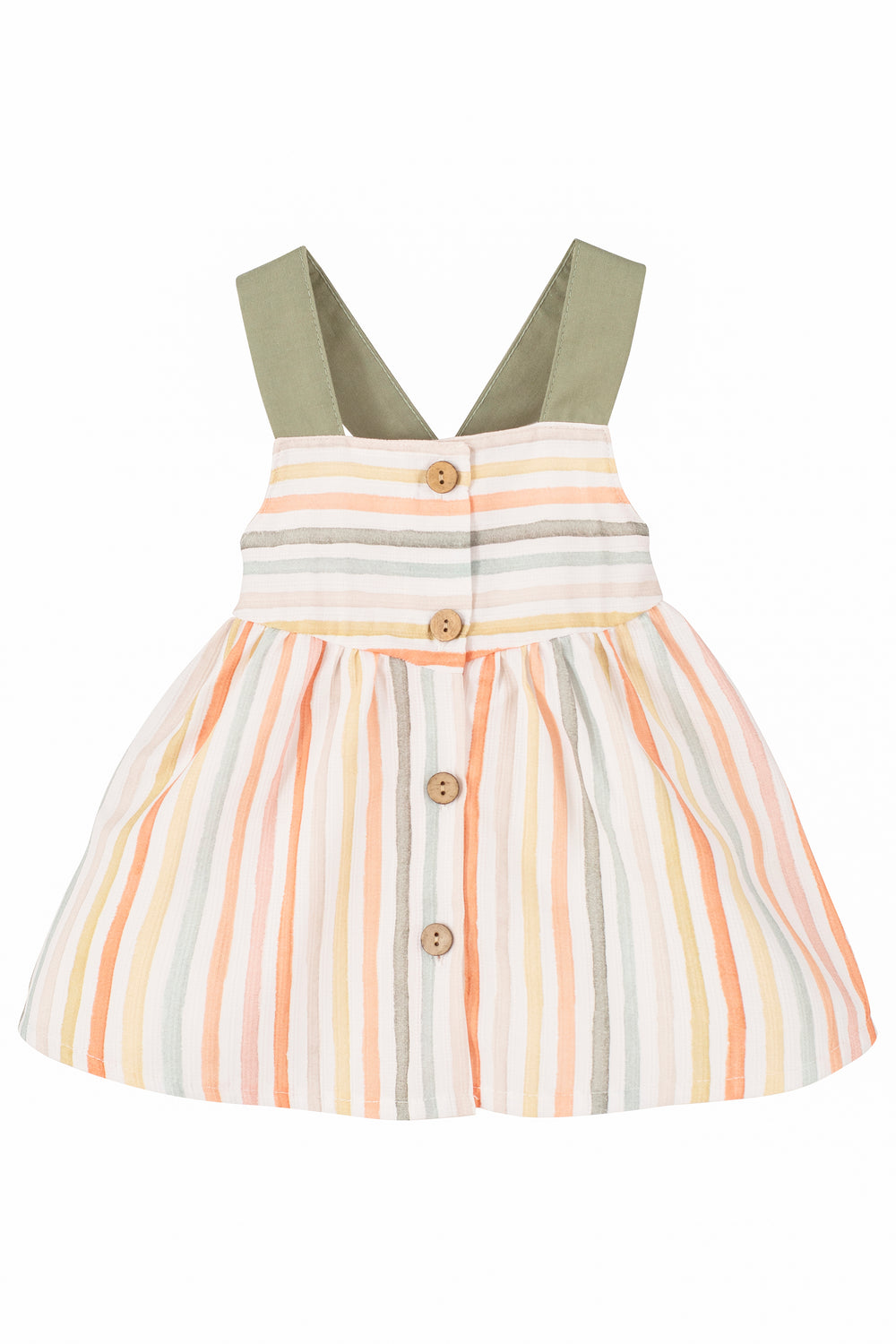 Calamaro PREORDER "Harper" Orange Striped Dress | Millie and John