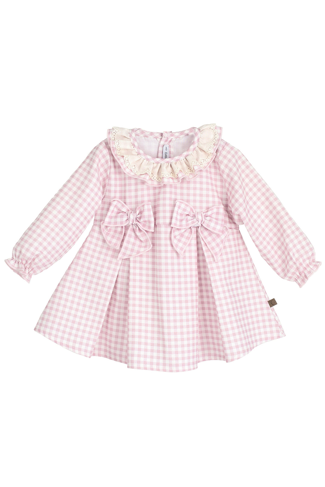 "Daisy" Pale Pink Gingham Dress