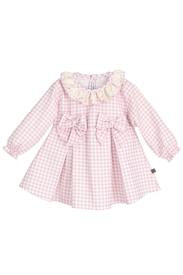 "Daisy" Pale Pink Gingham Dress