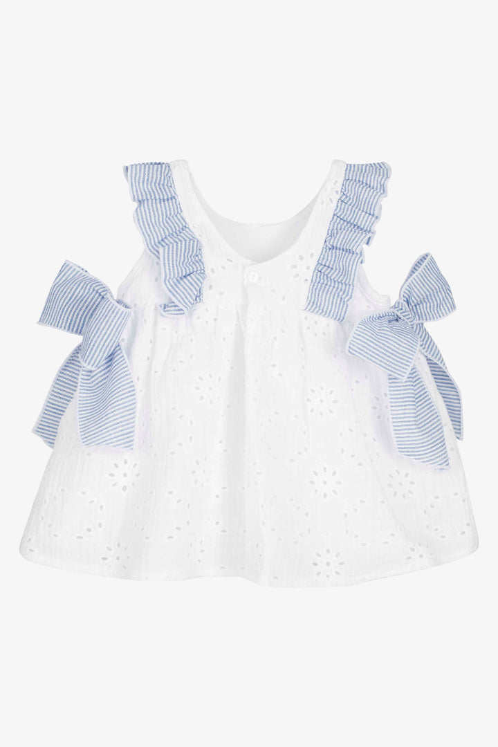 "Iris" White Broderie Anglaise Dress