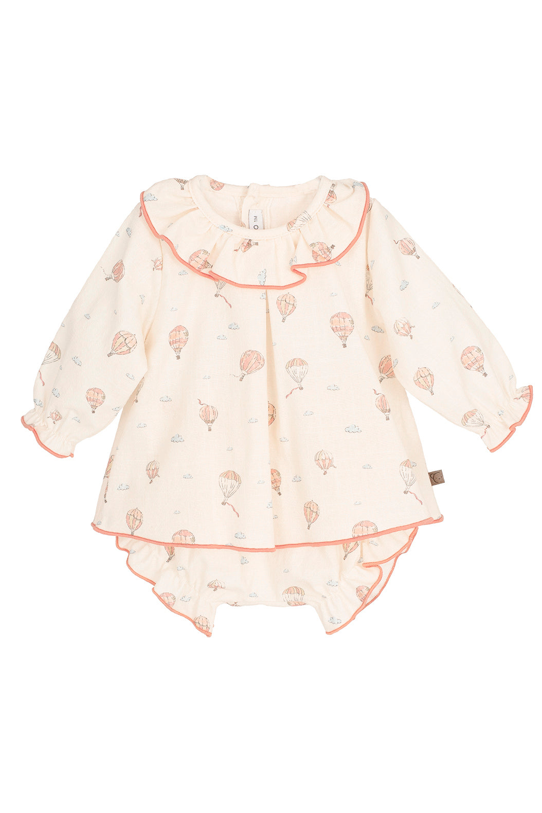 "Sylvie" Dusky Coral Hot Air Balloon Dress & Bloomers