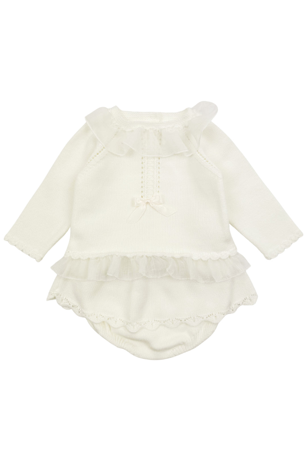 Granlei "Cora" Ivory Knit Top & Bloomers | Millie and John