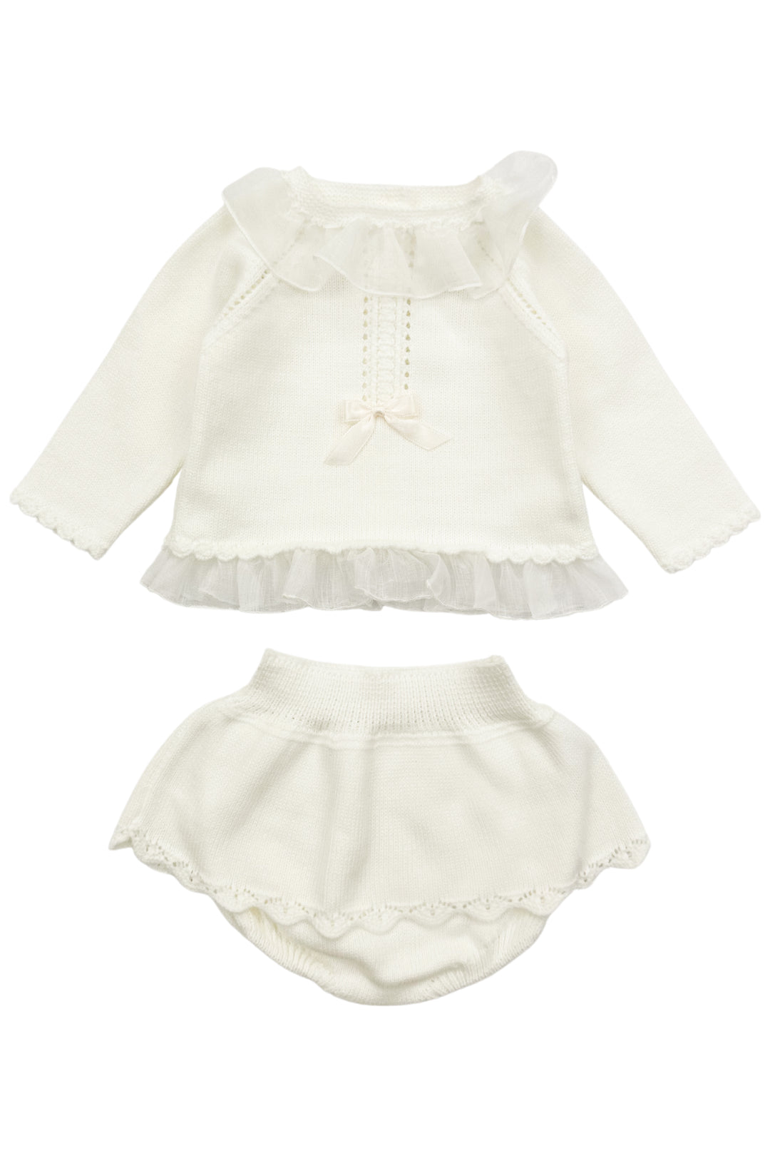 Granlei "Cora" Ivory Knit Top & Bloomers | Millie and John
