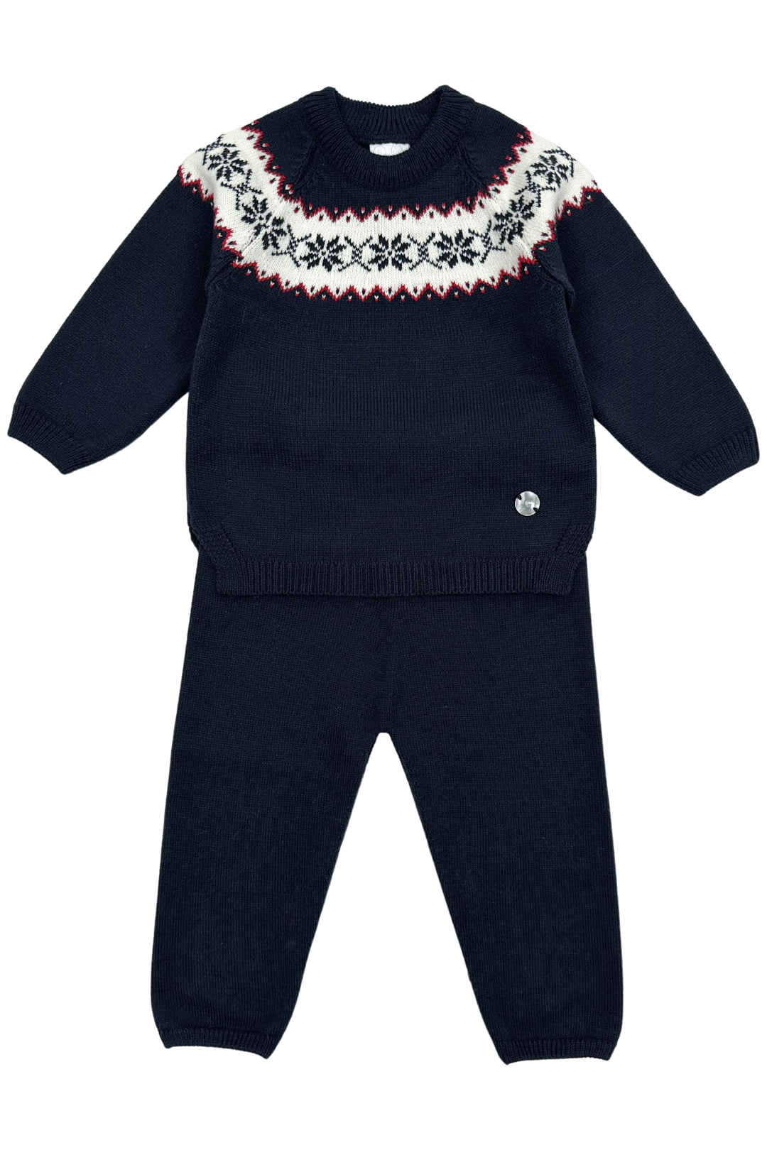 Granlei "Silas" Navy Knitted Tracksuit | Millie and John