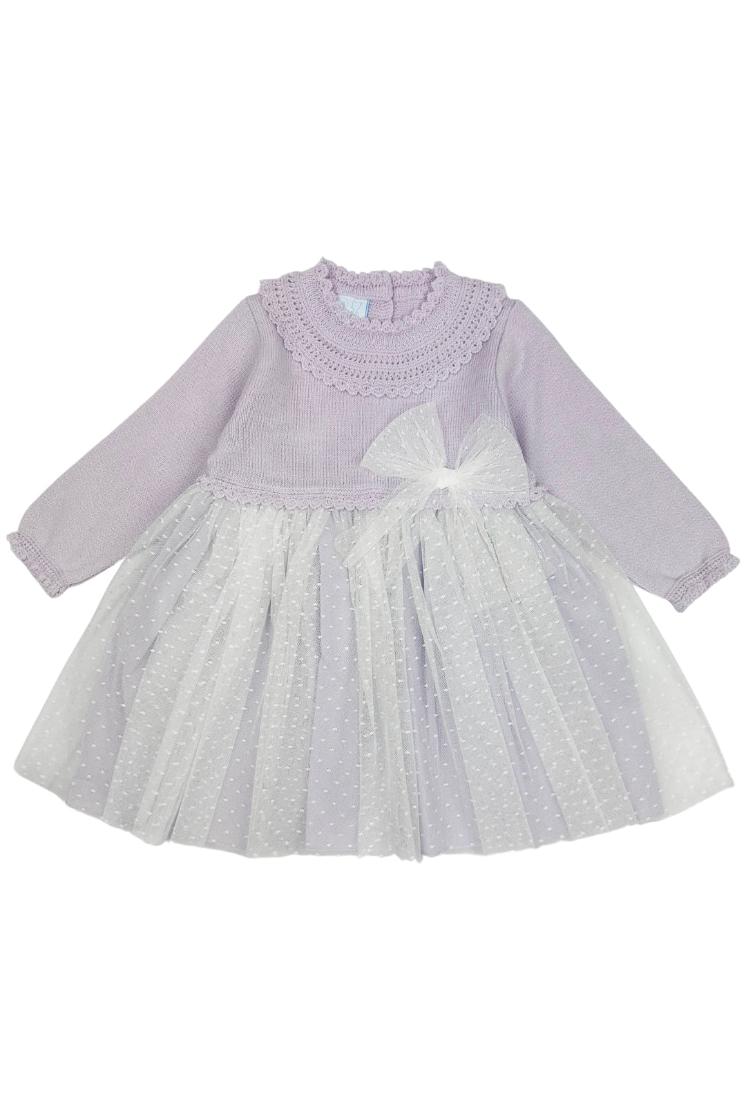 Granlei "Honey" Lilac Shimmer Knit Tulle Dress | Millie and John