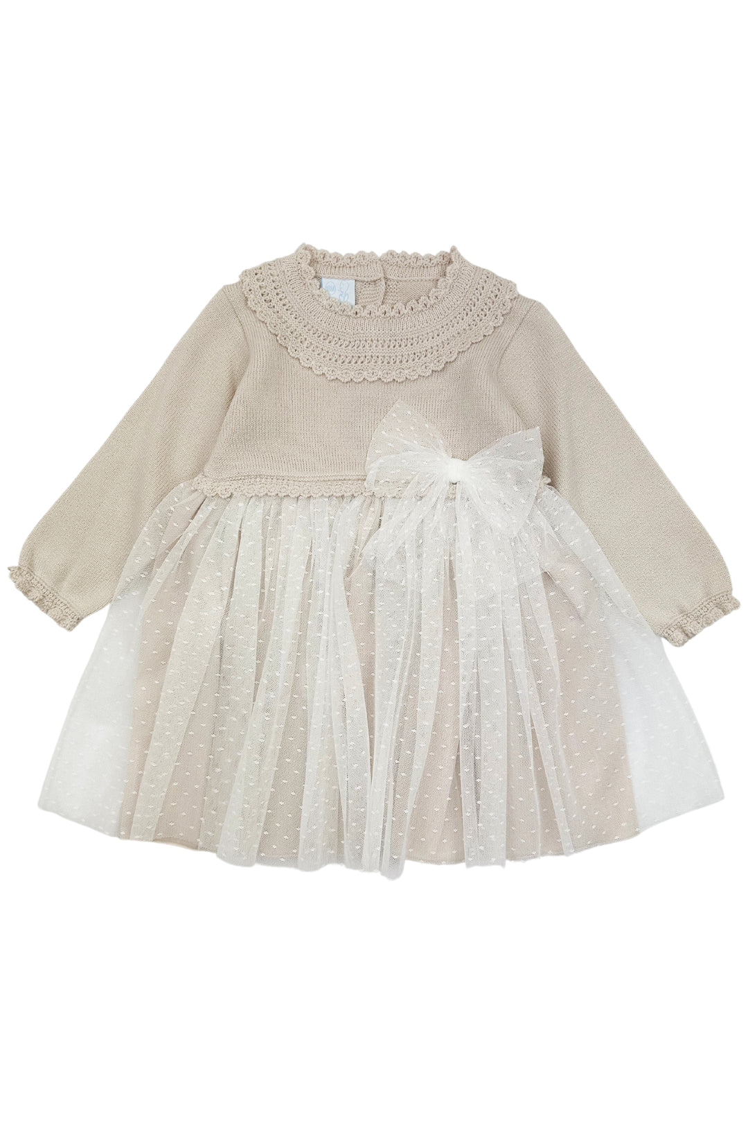 Granlei "Honey" Stone Shimmer Knit Tulle Dress | Millie and John