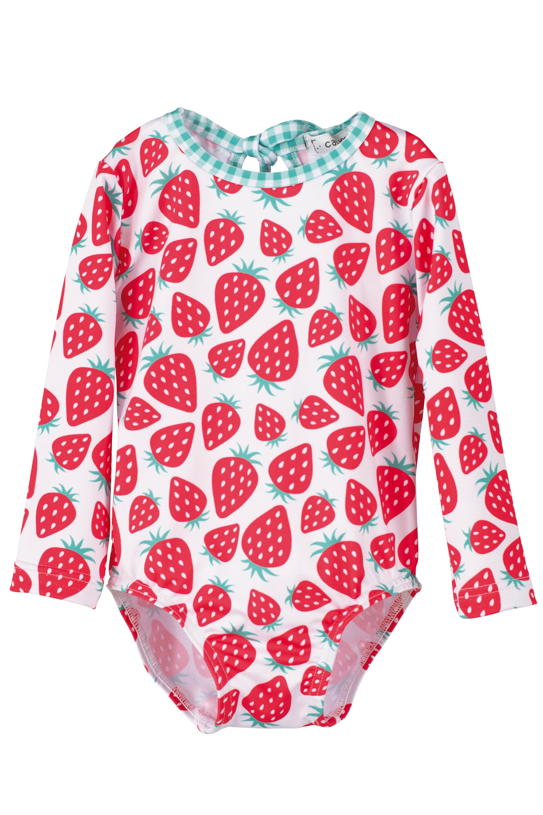 Calamaro PREORDER "Sienna" Strawberry Long Sleeve Swimsuit | Millie and John