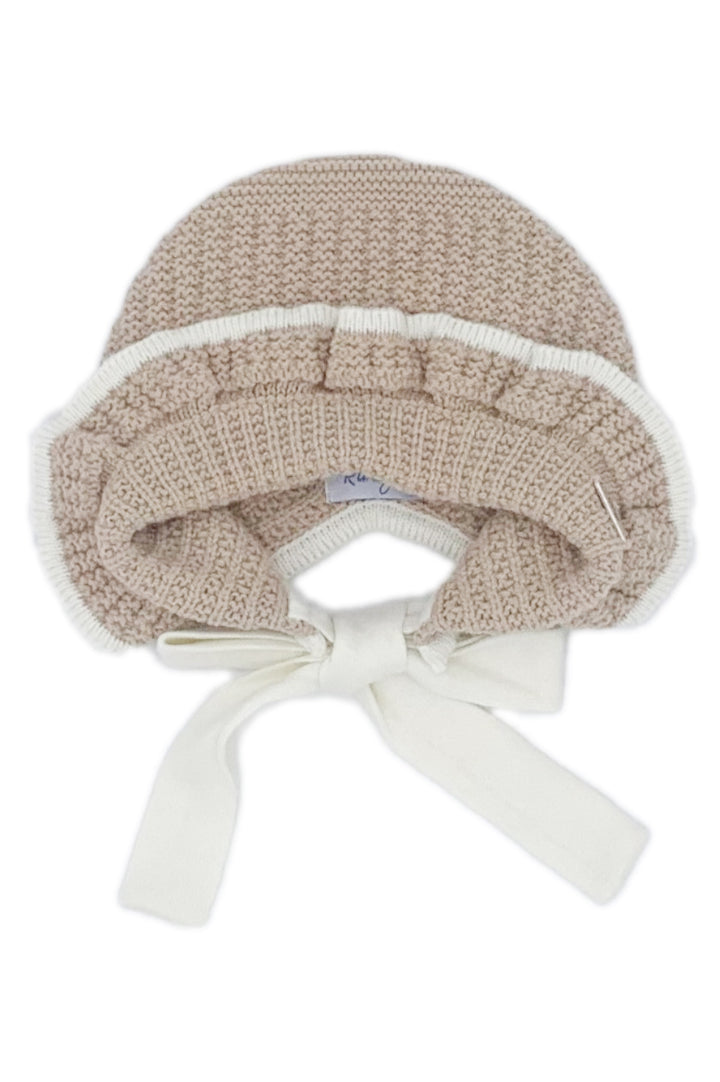 Camel & Cream Knit Bonnet