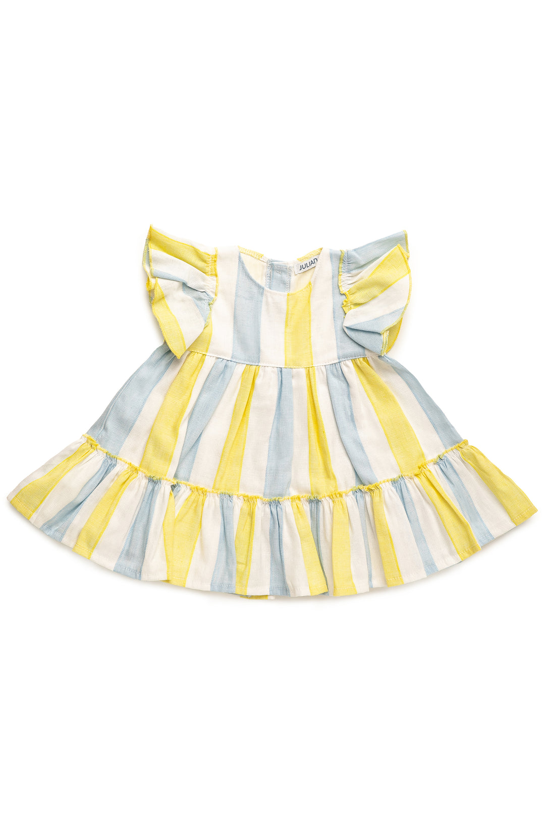 "Ginny" Yellow & Blue Striped Dress