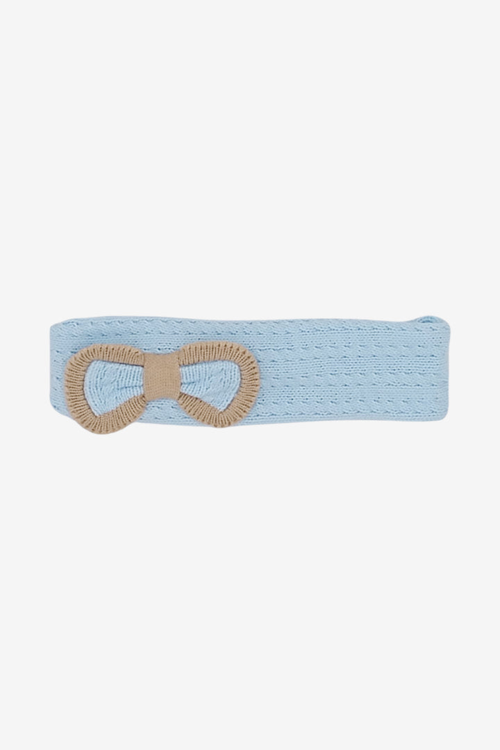 Baby Blue & Camel Bow Headband