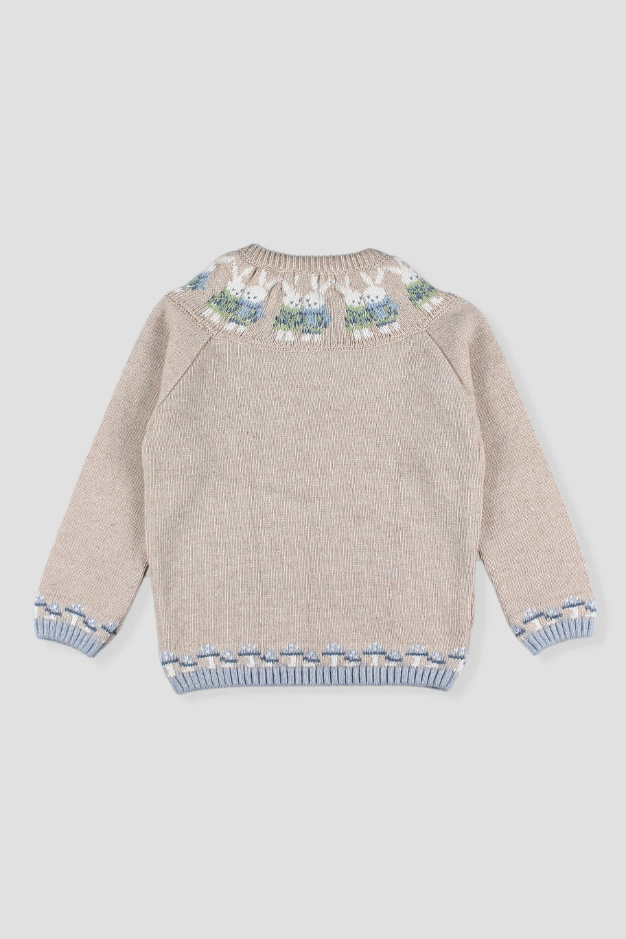 PREORDER "Rafferty" Stone Knitted Bunny Jumper