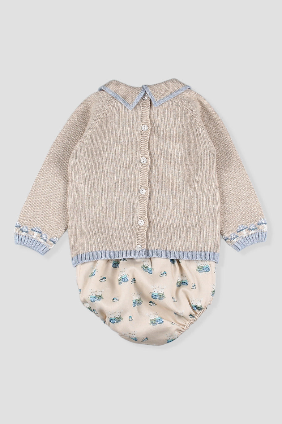 "Rupert" Stone Knitted Bunny Top &amp; Jam Pants