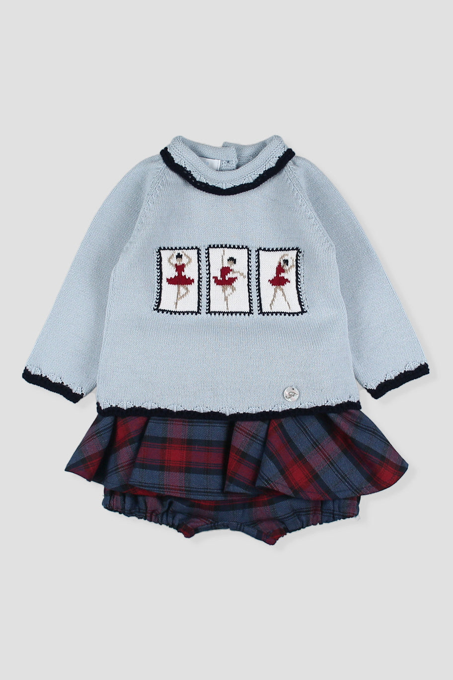 "Clara" Ballerina Jumper &amp; Tartan Skort