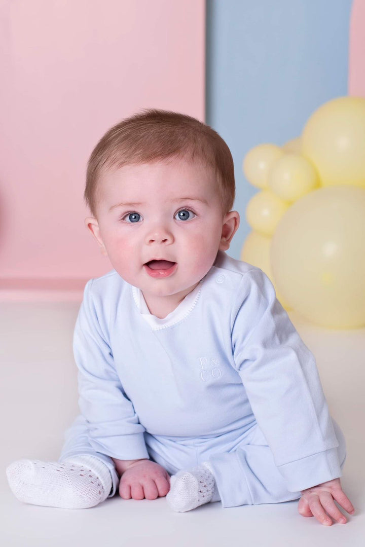 Pastels & Co "Cillian" Baby Blue Tracksuit | Millie and John