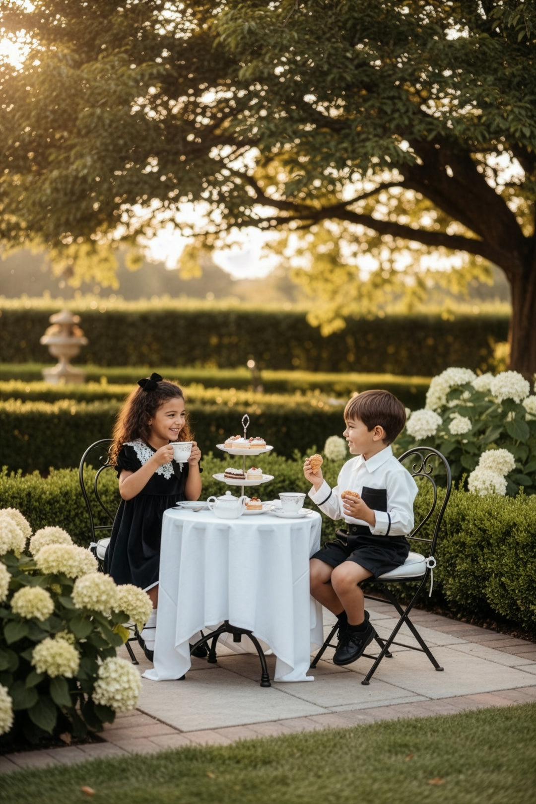 "Sabrina" Black Velvet Lace Dress