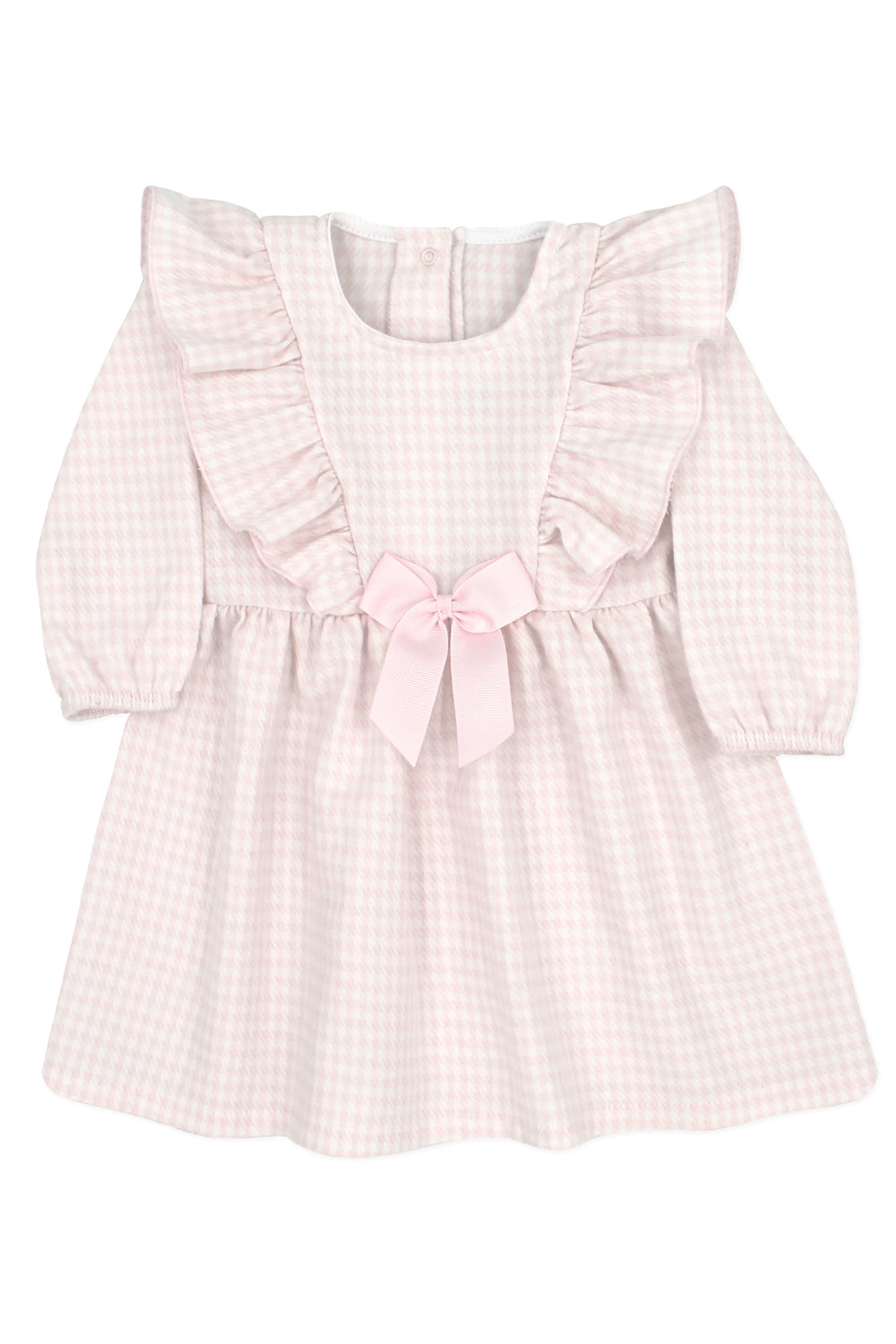 Rapife "Coraline" Pink Houndstooth Dress | Millie and John
