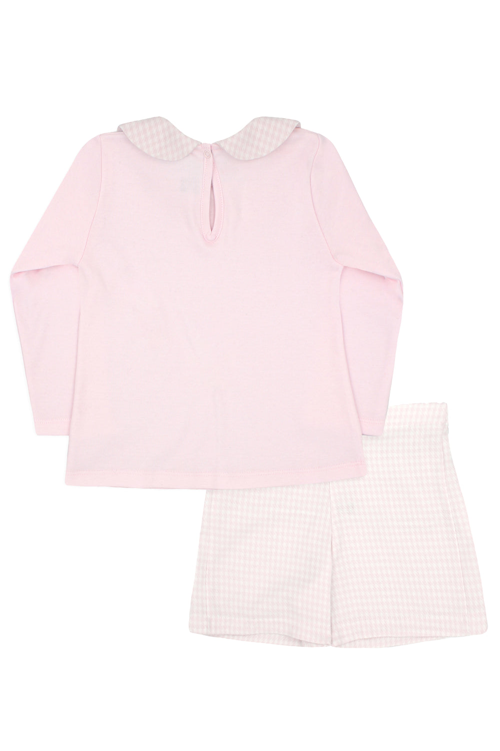 Rapife "Alison" Pink Houndstooth Top & Shorts | Millie and John