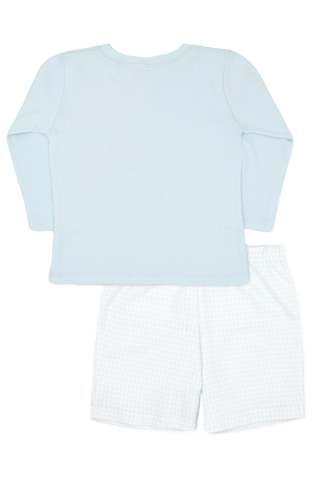 Rapife "Andreas" Blue Houndstooth Top & Shorts | Millie and John