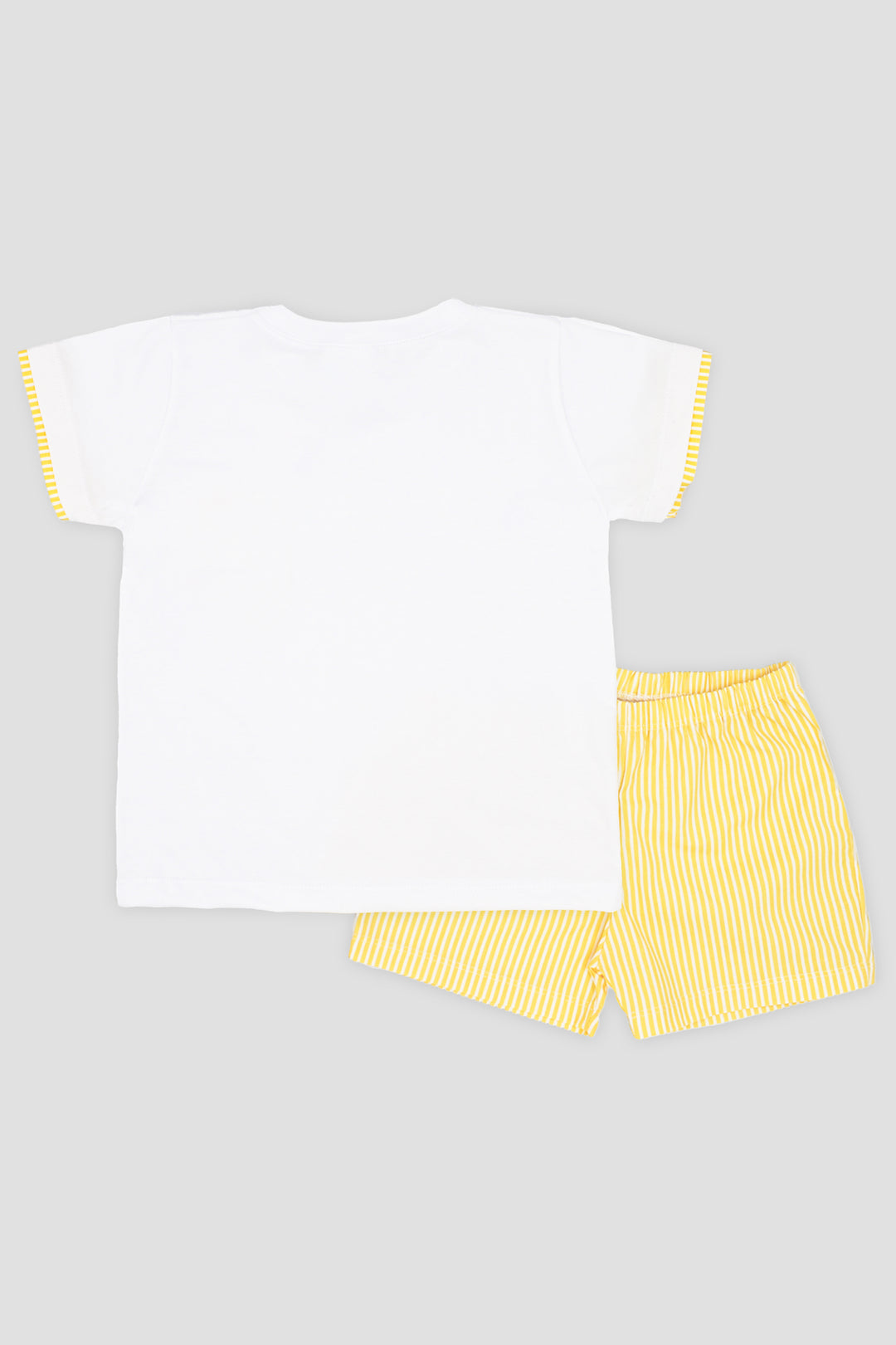 "Isaac" Yellow Striped T-Shirt & Shorts