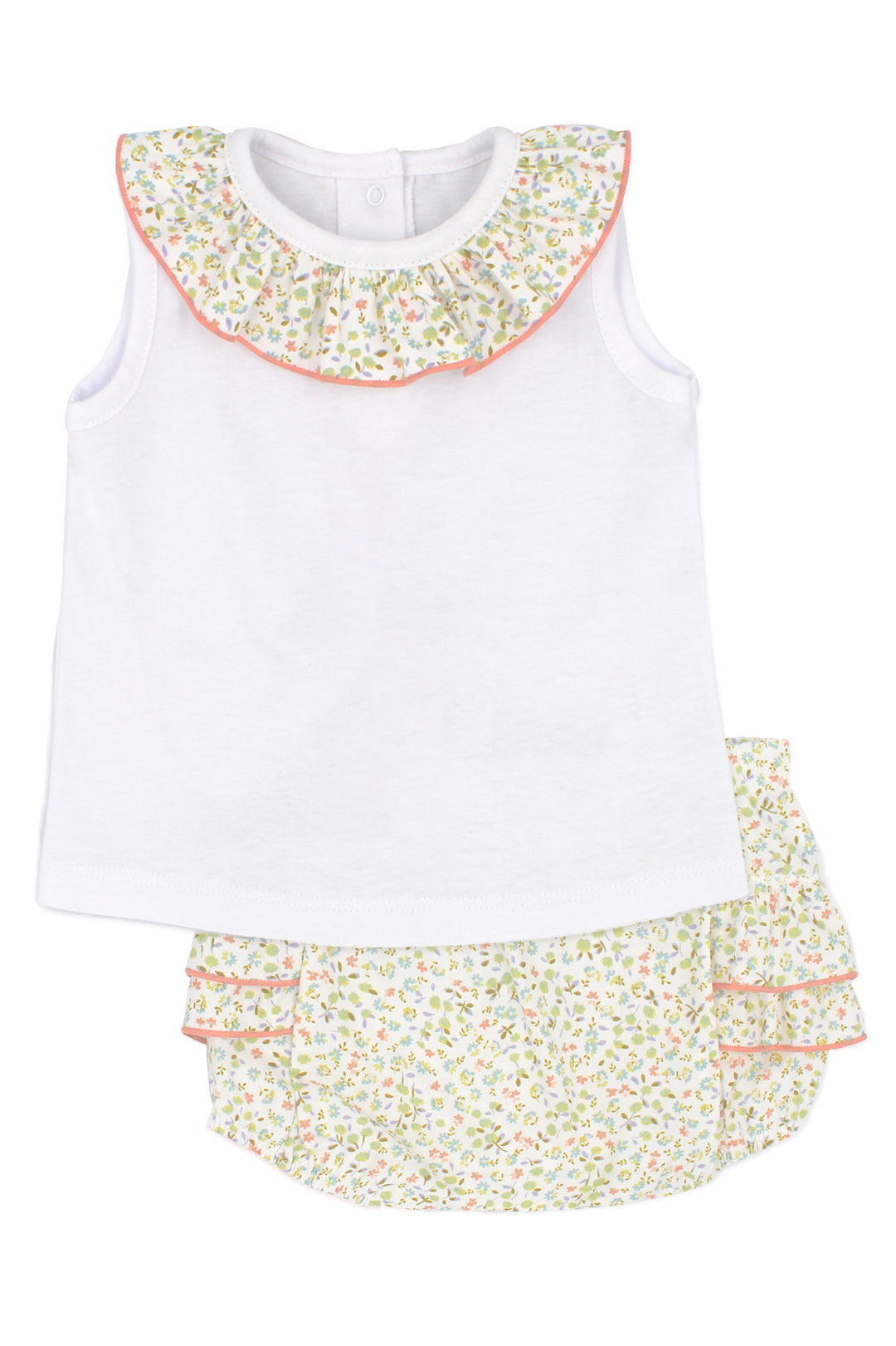 Rapife "Esther" Sage Green Floral Blouse & Bloomers | Millie and John