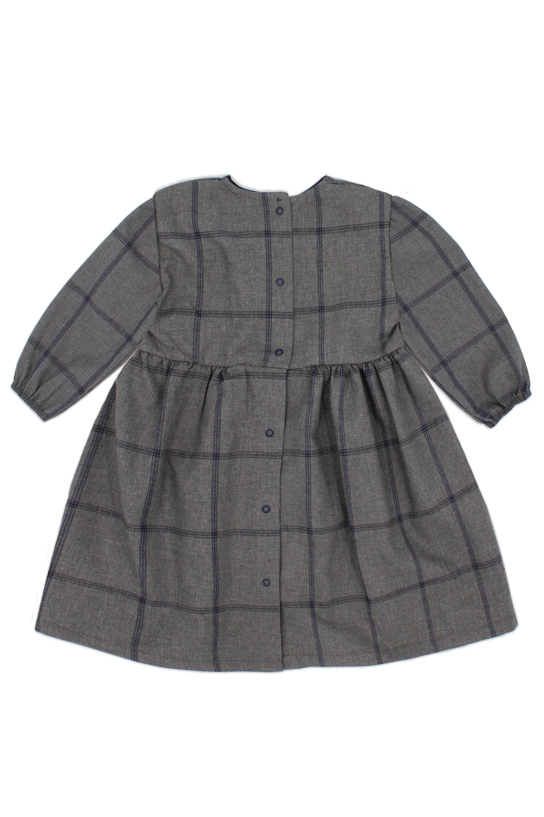 Rapife "Reese" Grey & Navy Check Dress | Millie and John