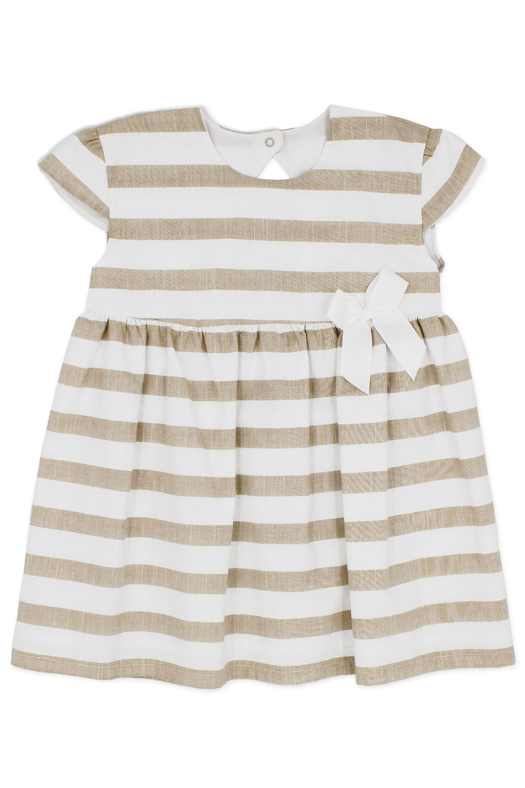 Rapife "Bethany" Beige Stripe Dress | Millie and John