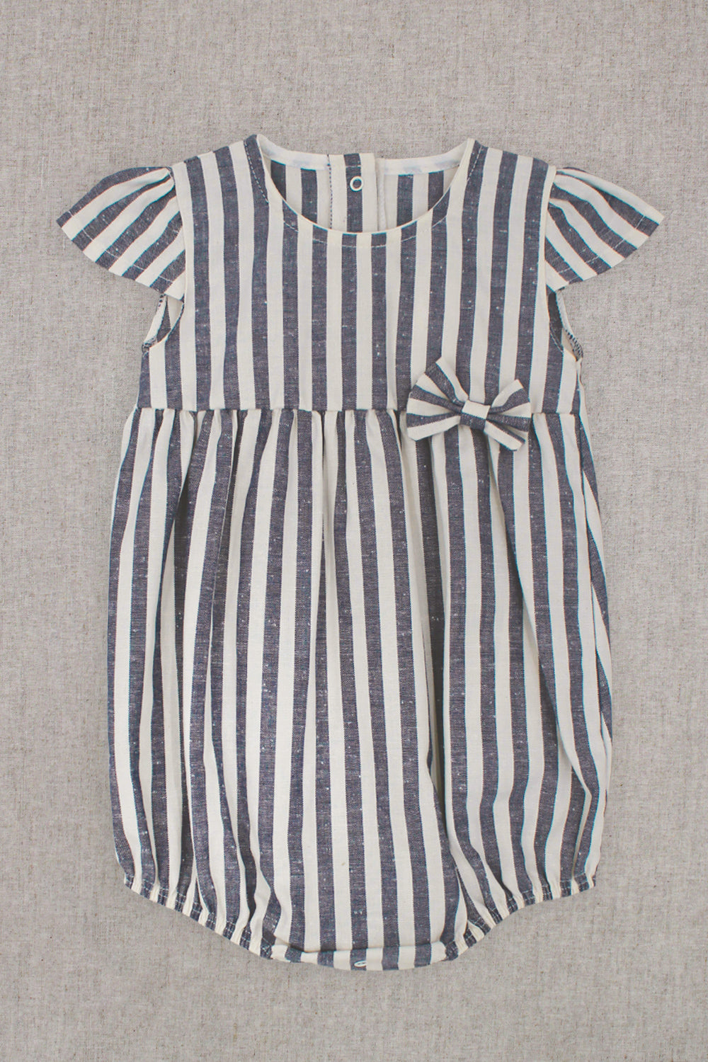 "Cora" Navy Striped Shortie