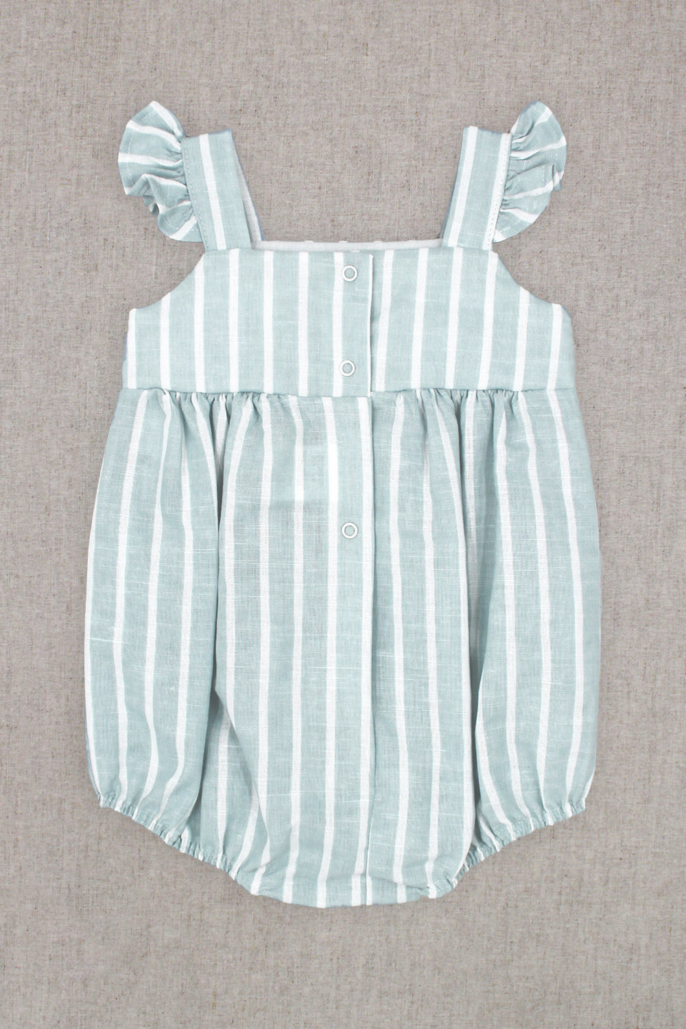 "Romilly" Light Teal Striped Shortie