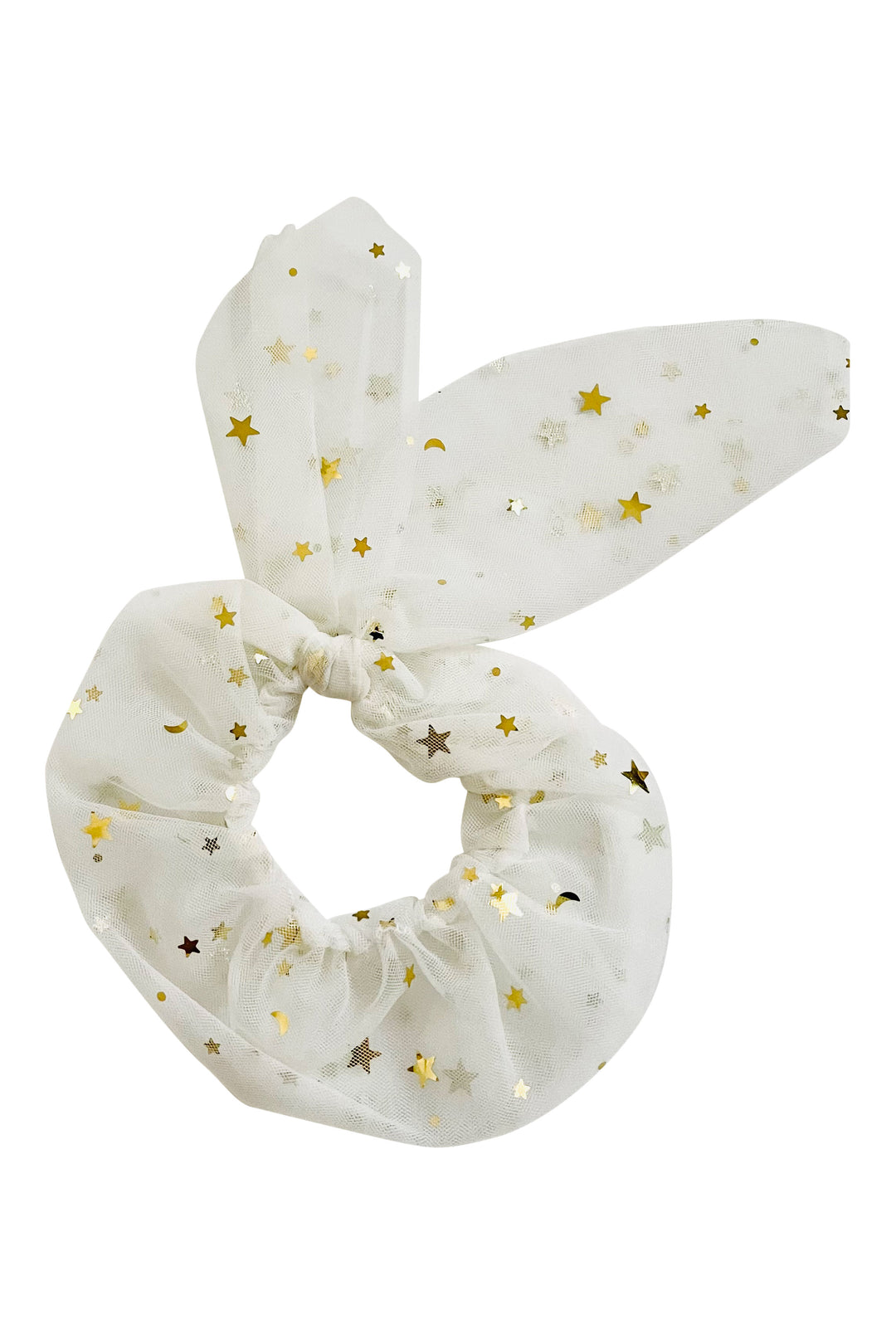 Celestial Tulle Bow Scrunchie