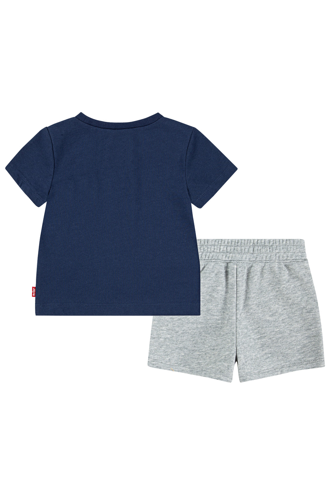 Navy Signature T-Shirt & Grey Jogger Shorts