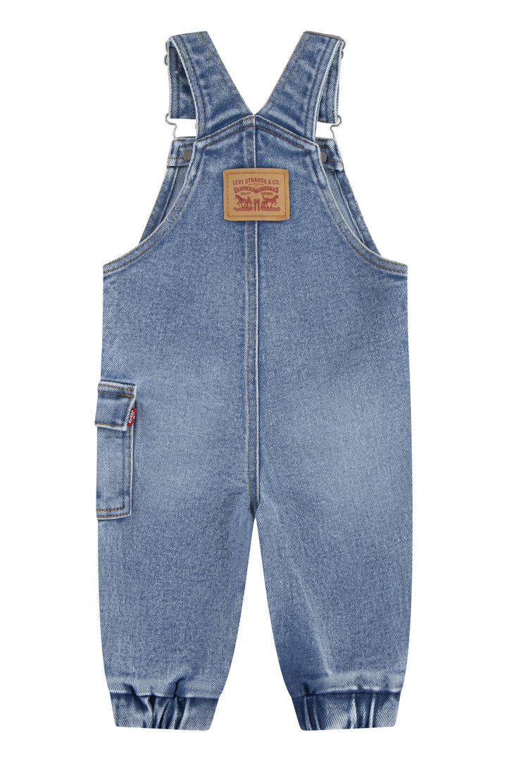 Denim Cargo Overalls