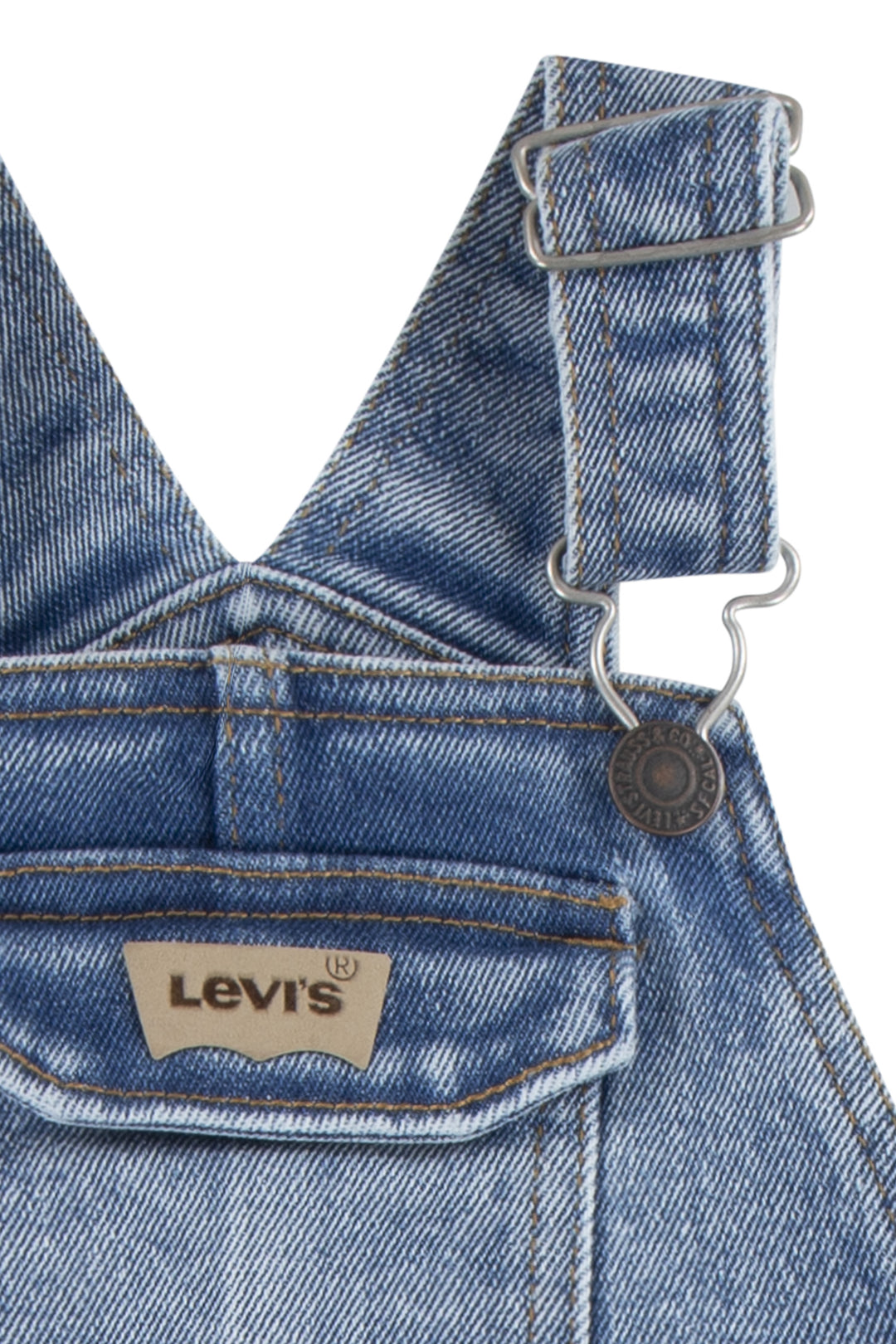 Denim Cargo Overalls