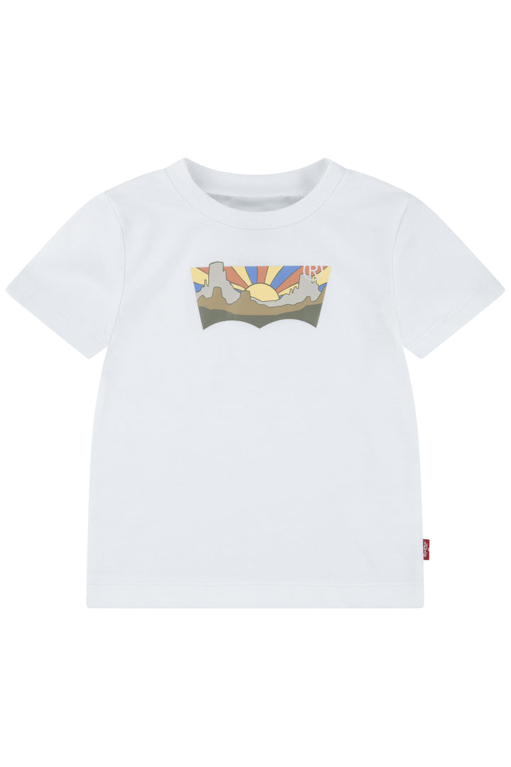 Bright White Desert Sunset Graphic T-Shirt