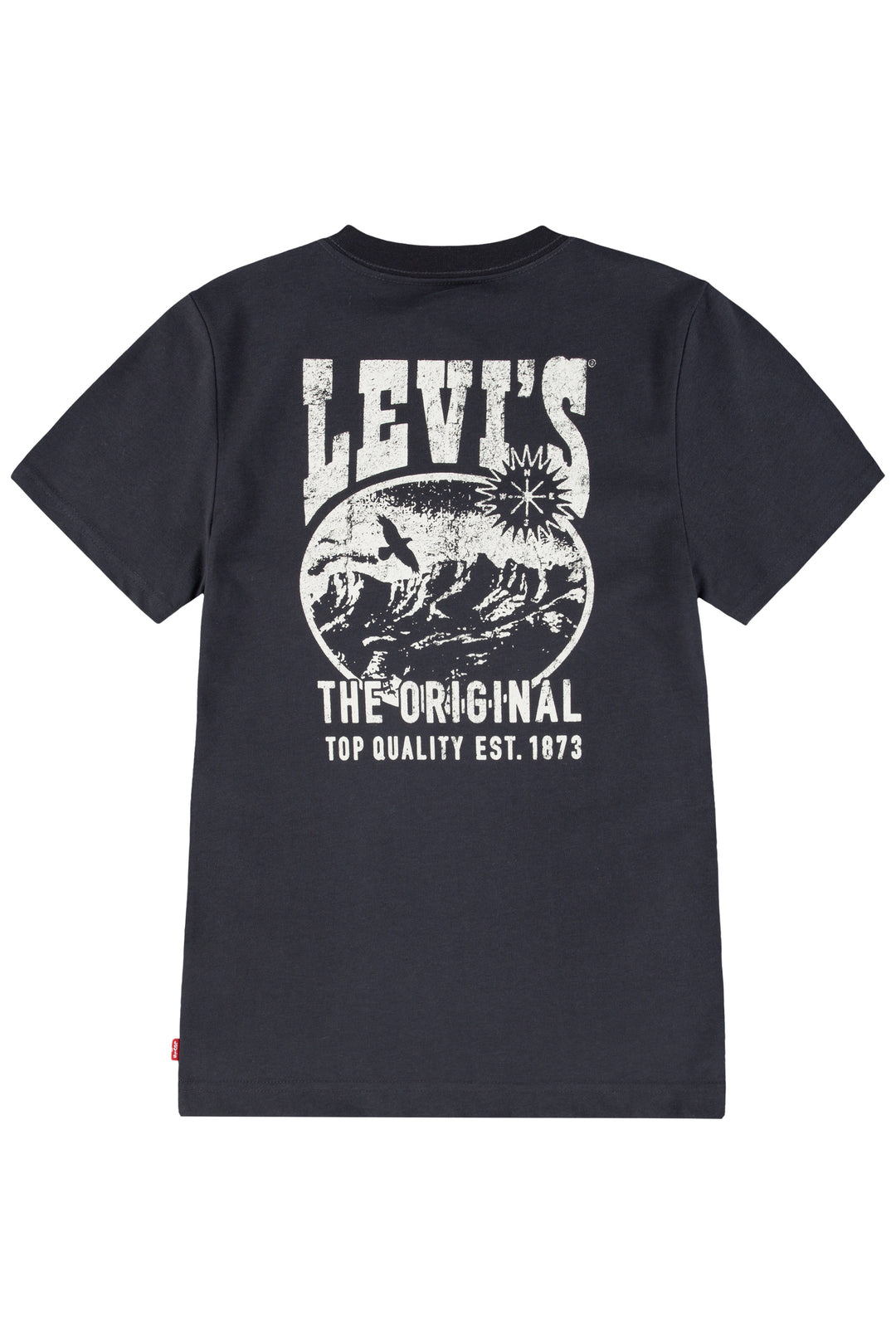Black Western Back Print T-Shirt