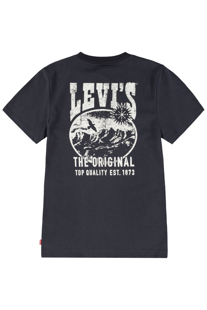 Black Western Back Print T-Shirt