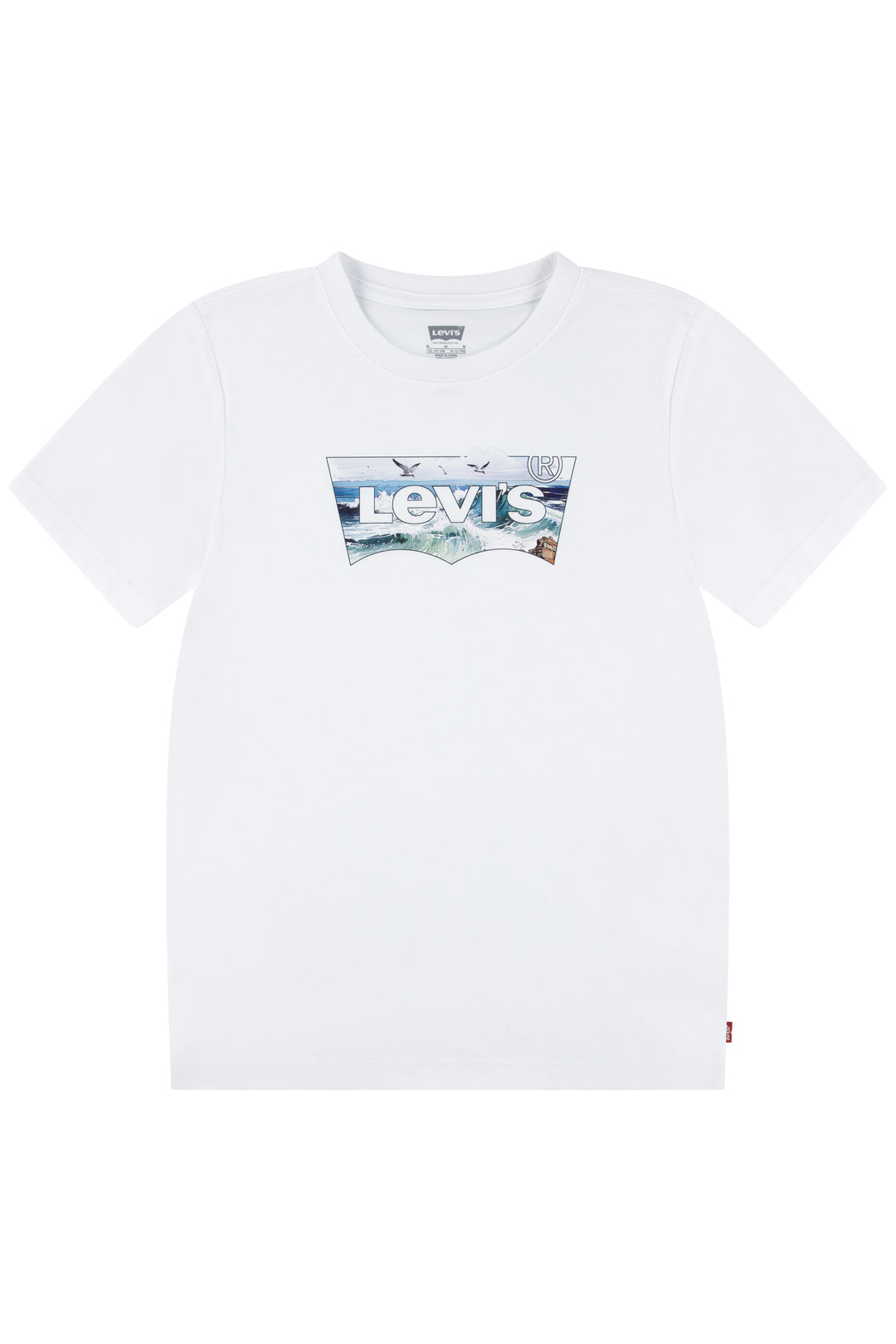 Bright White Ocean Graphic T-Shirt