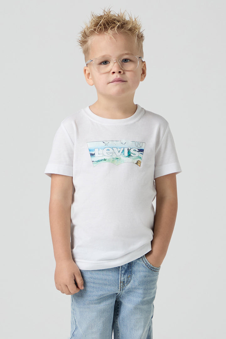 Bright White Ocean Graphic T-Shirt