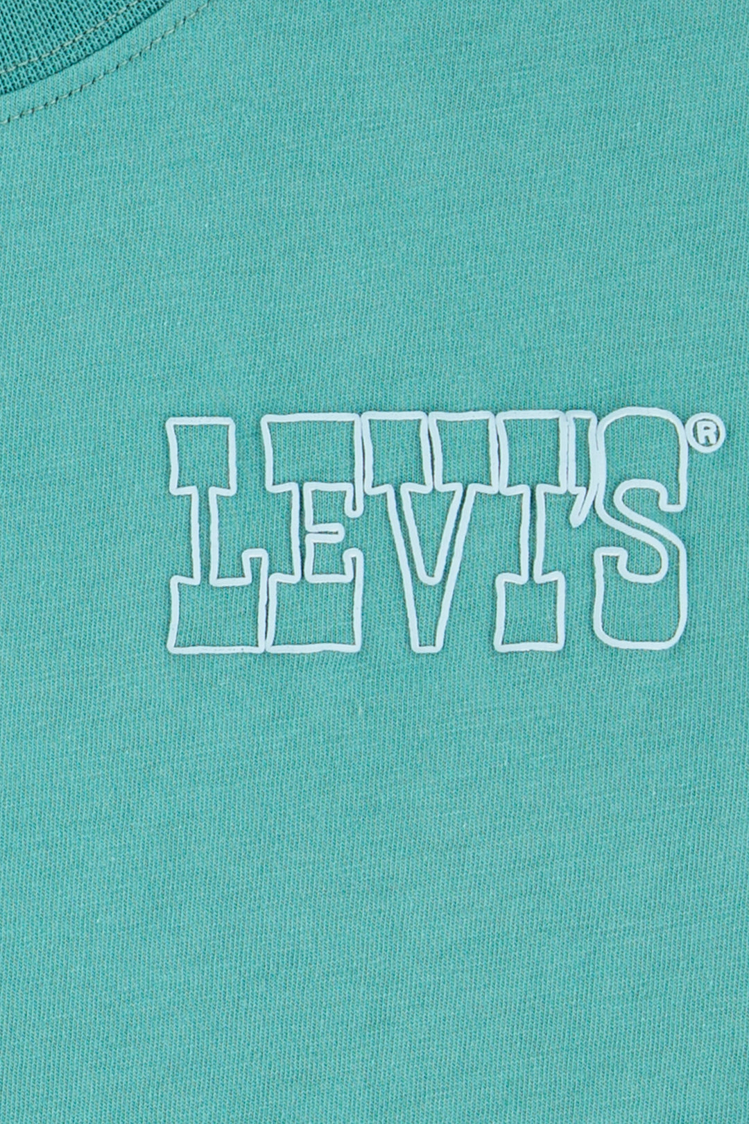 Teal Retro Back Print T-Shirt