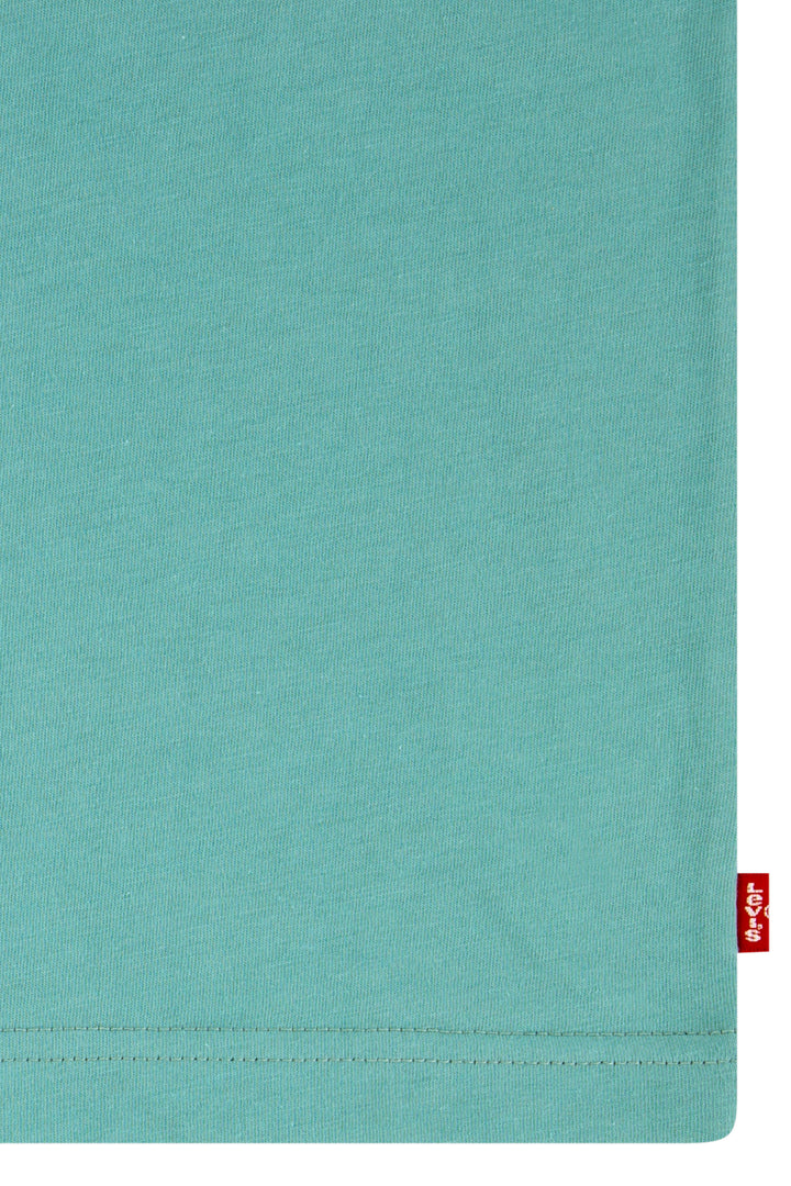 Teal Retro Back Print T-Shirt