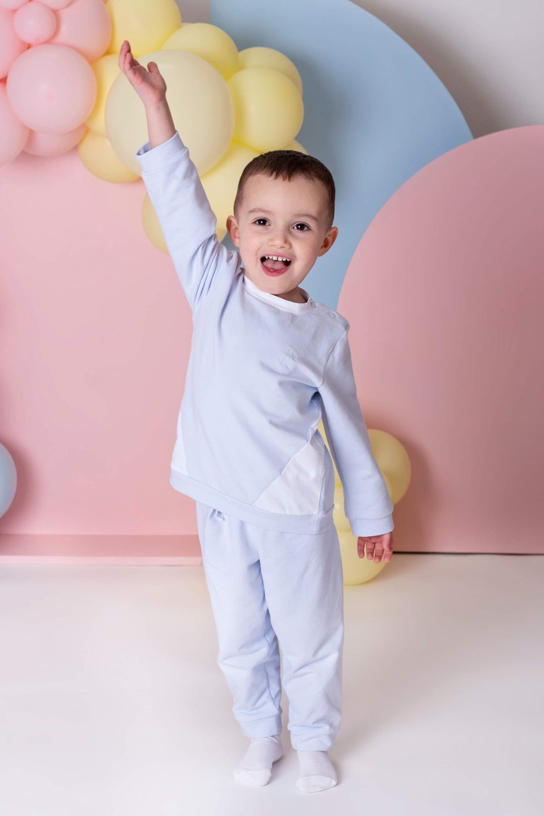 Pastels & Co "Cillian" Baby Blue Tracksuit | Millie and John