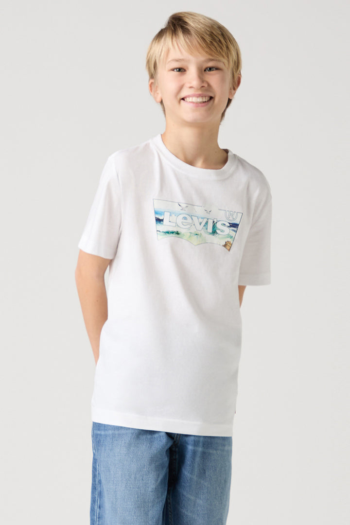 Bright White Ocean Graphic T-Shirt