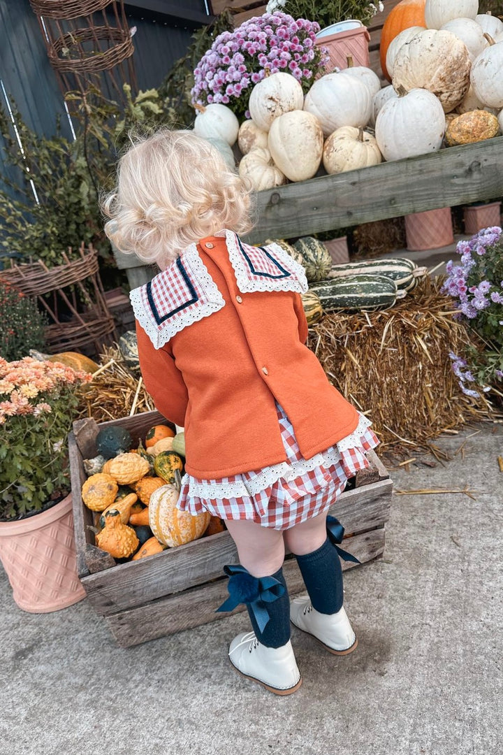 Valentina Bebes "Frankie" Rust Sausage Dog Sweatshirt & Skirt | Millie and John