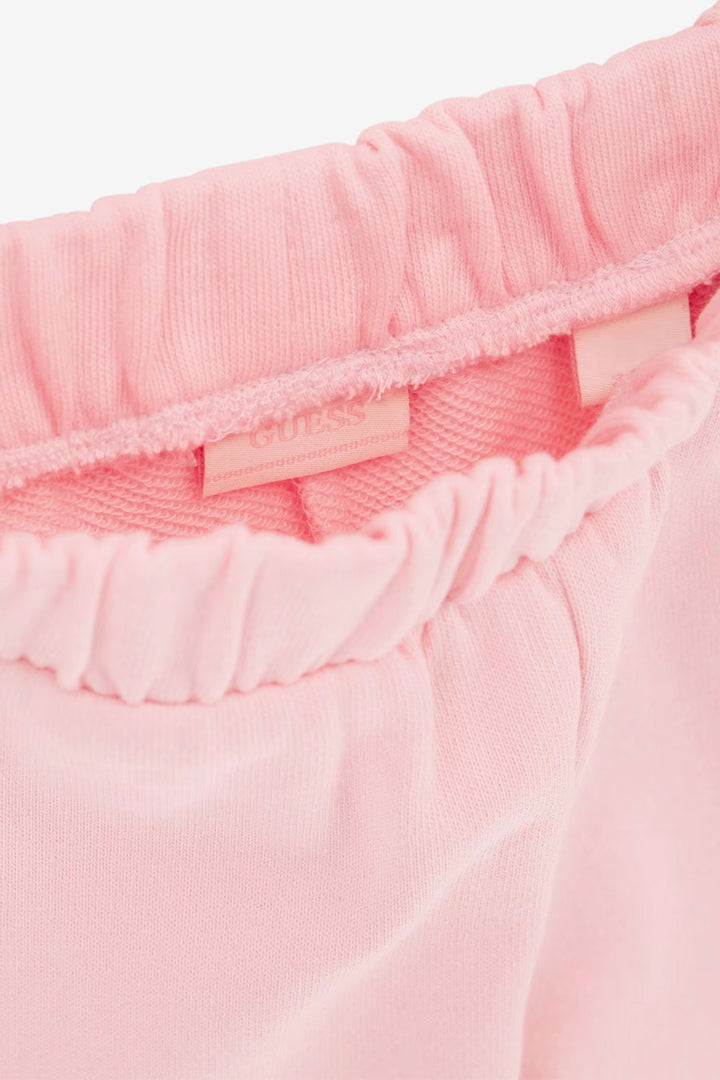 "Ella" Cotton Candy Pink Sequin-Logo Hooded Tracksuit