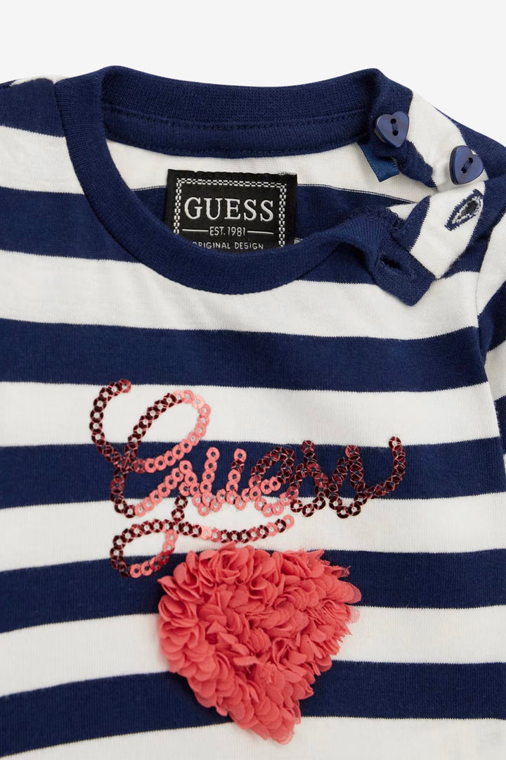 "Pippa" Navy & White Striped Tunic & Leggings